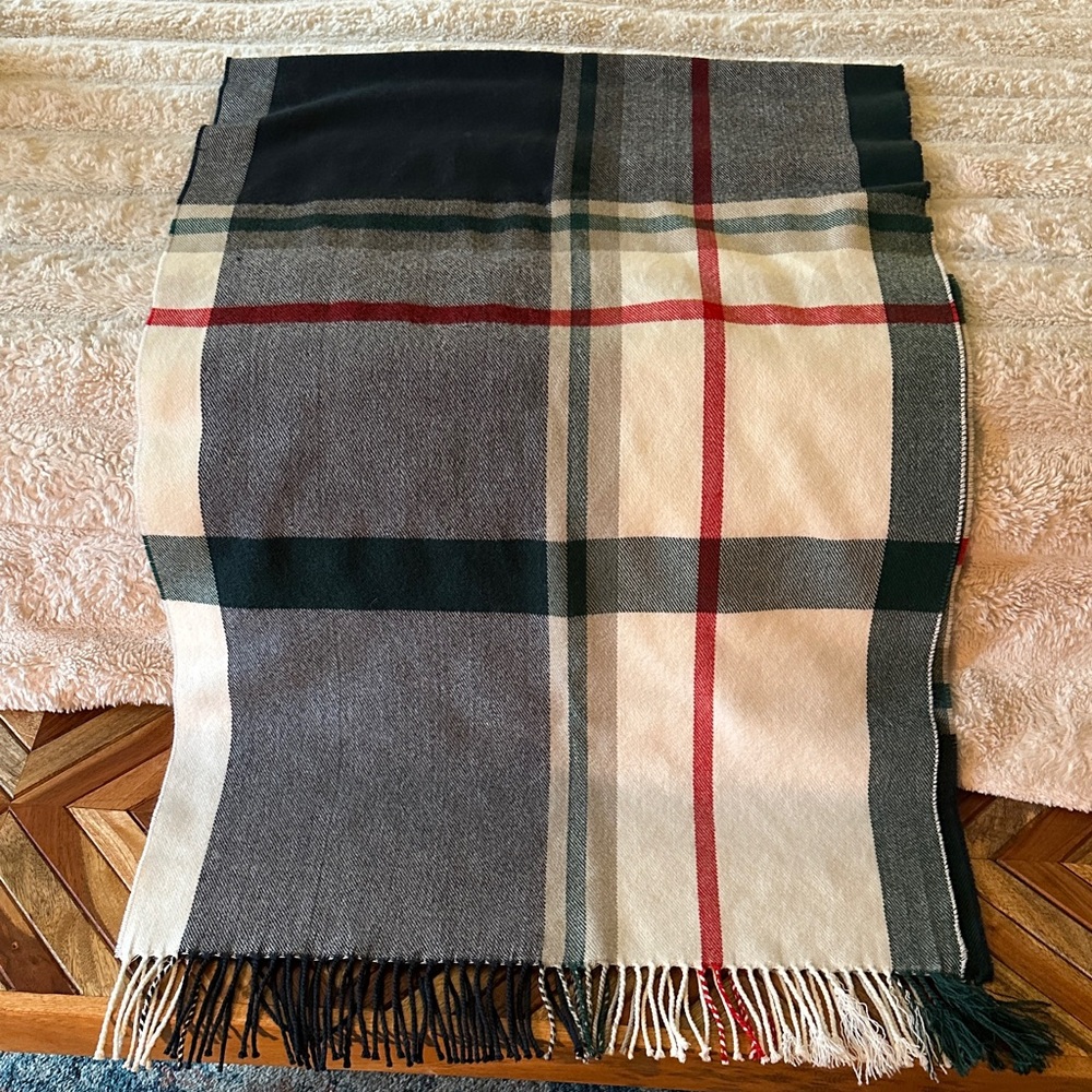 J Crew Plaid Scarf - oversized